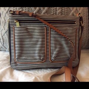 Fossil Piper Crossbody Striped